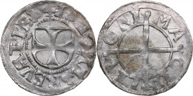 Reval schilling 1541 - Hermann Brüggenei-Hasenkamp (1535-1549)
Livonian order. 0.94 g. UNC/UNC Mint luster. Rare condition! Ag. Haljak# 148a.