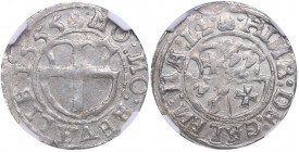 Reval Ferding 1555 - Heinrich von Galen (1551-1557) NGC MS 61
Livonian order. Mint luster! Very rare condition! Haljak# -. Rare!