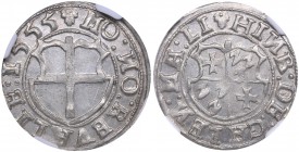 Reval Ferding 1555 - Heinrich von Galen (1551-1557) NGC MS 62
Livonian order. Mint luster! Very rare condition! Haljak# 163a.