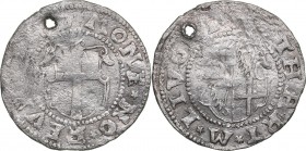 Reval Ferding 1560 - Gotthard Kettler (1559-1562)
Livonian order. 2.36 g. F/F The hole. Haljak# 201.