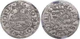 Livonia (Riga) 1/24 taler 1648 - Kristina (1632-1654) NGC MS 65
TOP POP. Mint luster. Very rare condition. Haljak# 1417. SB# 2a.