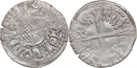 Wenden schilling ND - Wolter von Plettenberg (1494-1535)
Livonian Order. 1.04 g. AU/AU Mint luster. Haljak# 232.