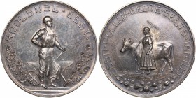 Estonia medal Estonian Agricultural society in Tartu
46.45 g. 47mm. AU/AU Mint luster. Silver.