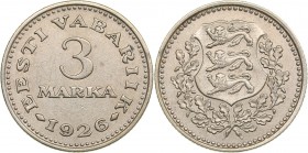 Estonia 3 marka 1926
3.40 g. XF/XF KM# 6 Rare!