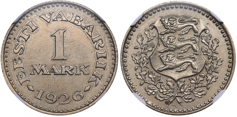 Estonia 1 mark 1926 NGC MS 63
Mint luster. Rare condition. KM# 5