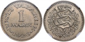 Estonia 1 mark 1926 NGC MS 63
Mint luster. Rare condition. KM# 5