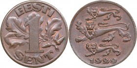 Estonia 1 sent 1929
1.90 g. UNC/UNC Mint luster. KM# 10