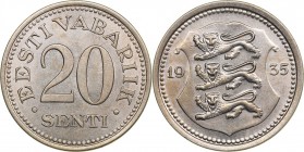 Estonia 20 senti 1935
3.97 g. XF/AU Mint luster. KM# 17