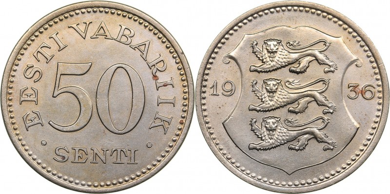 Estonia 50 senti 1936
7.46 g. XF/UNC Mint luster. KM# 18