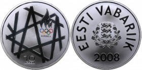 Estonia 10 krooni 2008 - Olympics
28.28 g. PROOF. Box and certificate.