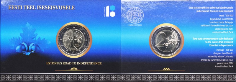 Estonia 2 euro 2017 Estonians road to independence
BU