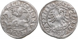 Lithuania 1/2 grosz ND - Alexander Jagiellon (1492-1506)
1.29 g. VF/VF Ag.