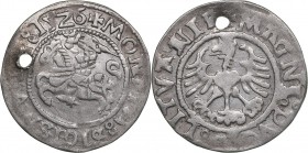 Lithuania 1/2 grosz 1526 - Sigismund I (1506-1548)
1.18 g. VF/VF The hole. Kop. 3174, Ivanauskas# 1S326-10