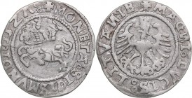 Lithuania 1/2 grosz 1527 - Sigismund I (1506-1548)
1.17 g. VF/VF Ivanauskas# 1S334-10 RR. (Variation) Very rare!