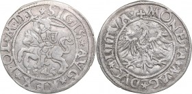 Lithuania 1/2 grosz 1545 - Sigismund II Augustus (1545-1572)
1.15 g. VF/VF+ Ivanauskas# 4SA261-2 RR. Very rare!