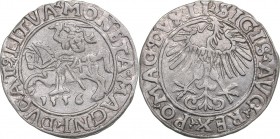Lithuania 1/2 grosz 1556 - Sigismund II Augustus (1545-1572)
1.13 g. XF/XF Ivanauskas# 4SA192-16. (Variation)