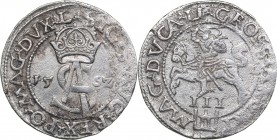 Lithuania 3 grosz 1562 - Sigismund II Augustus (1545-1572)
2.65 g. XF/XF Ivanauskas# 9SA13-6.