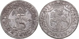 Lithuania 3 grosz 1564 - Sigismund II Augustus (1545-1572)
2.75 g. XF/XF Ivanauskas# 9SA51-12. Kopicki# 3307.