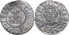 Russia Chekh 1686 - Sophia, Regent for Ivan and Peter (1682-1689)
0.83 g. AU/AU Sev.# 8. Sevsk mint. Rare!