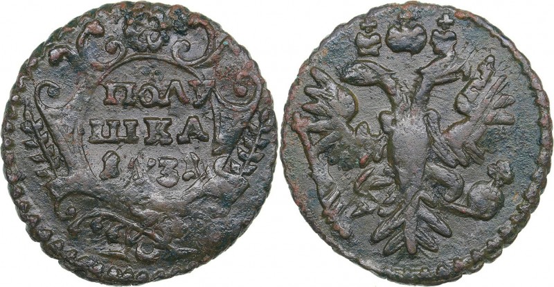 Russia Polushka 1731 - Anna Ivanovna (1730-1740)
4.37 g. VF/VF