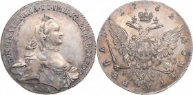 Russia Rouble 1762 ММД-ДМ - Catherine II (1762-1796)
24.03 g. UNC/UNC Mint luster. Very rare condition! Bitkin# 120.