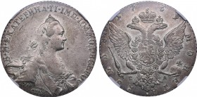 Russia Rouble 1769 СПБ-СА - Catherine II (1762-1796) NGC AU 58
Mint luster. Rare condition! Bitkin# 206.