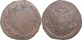 Russia 5 kopecks 1769 ЕМ - Catherine II (1762-1796)
46.97 g. VF/F Bitkin# 616 R. Rare!