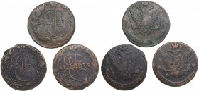 Russia 5 kopecks 1776-1778 EM - Catherine II (1762-1796) (3)
1776, 1777, 1778