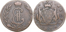 Russia - Siberia Kopeck 1776 KM - Catherine II (1762-1796)
6.54 g. VF/VF Bitkin# 1152.