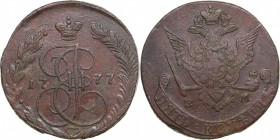 Russia 5 kopecks 1777 ЕМ - Catherine II (1762-1796)
57.85 g. XF/VF Bitkin# 626.