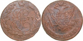 Russia 5 kopecks 1777 ЕМ - Catherine II (1762-1796)
57.56 g. VF/VF Bitkin# 626.