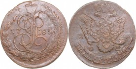 Russia 5 kopecks 1785 ЕМ - Catherine II (1762-1796)
50.11 g. XF/XF+ Bitkin# 636.