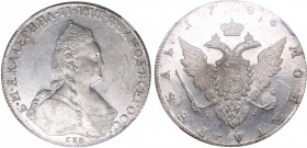 Russia Rouble 1786 СПБ-ЯА - Catherine II (1762-1796) NGC MS 61 (STAR)
The only Russian Rouble of the 18th century marked by a star in the NGC as the ...
