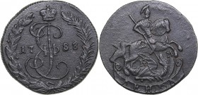 Russia Denga 1788 КМ - Catherine II (1762-1796)
4.67 g. F/VF Bitkin# 827 R. Rare!