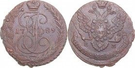 Russia 5 kopecks 1789 ЕМ - Catherine II (1762-1796)
49.38 g. AU/AU Rare condition! Bitkin# 643.