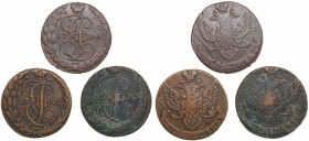 Russia 5 kopecks 1791-1793 EM - Catherine II (1762-1796) (3)
1791, 1792, 1793