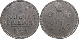 Russia 1 kopeck 1844 ЕМ - Nicholas I (1826-1855)
8.74 g. VF/VF- Bitkin# 563 R1. Very rare!