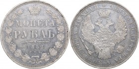 Russia Rouble 1852 СПБ-ПА- Nicholas I (1826-1855)
20.66 g. XF/XF Bitkin# 229. PROOFLIKE.