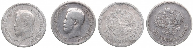 Russia 25 kopecks 1895-1896 - Nicholas II (1894-1917) (2)
1895, 1896.