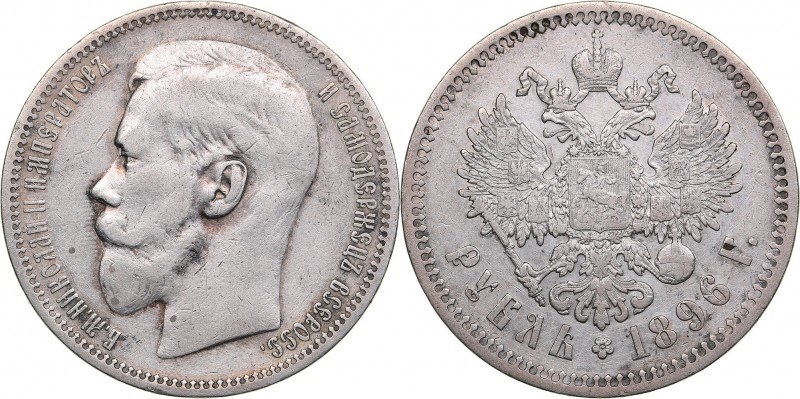 Russia Rouble 1896 * - Nicholas II (1894-1917)
19.84 g. VF/VF+ Bitkin# 193.
