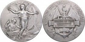Russia - France medal Union of French Yachts, arrival of the tsar in Cherbourg, October 5, 1896
22.05 g. 36mm. XF/XF