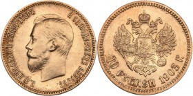 Russia 10 roubles 1903 АР - Nicholas II (1894-1917)
8.59 g. XF/AU Mint luster. Bitkin# 11.