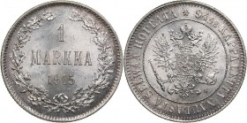 Russia - Grand Duchy of Finland 1 markkaa 1915 S - Nicholas II (1894-1917)
5.16 g. UNC/UNC Bitkin# 401.