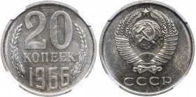 Russia - USSR 20 kopecks 1966 NGC MS 65
Mint luster. Rare condition! Rare!