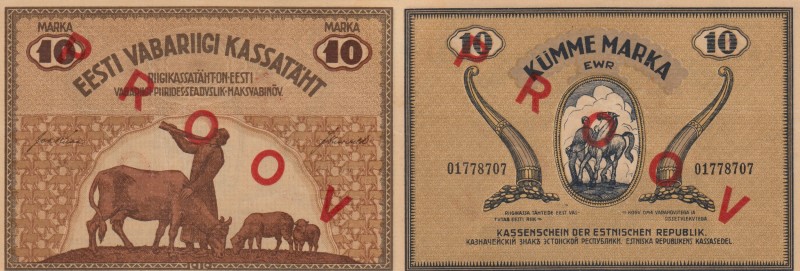 Estonia 10 marka 1919 SPECIMEN
VF