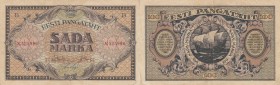 Estonia 100 marka 1922 B
VF