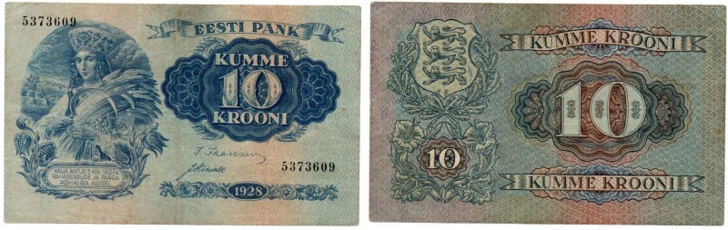 Estonia 10 krooni 1928
VF+