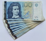 Estonia 100 krooni 1999 (20)
Various series and condition. 20 pc = 2000 EEK. Sold as is, no returns or refunds.