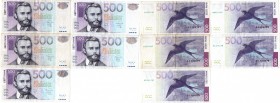 Estonia 500 krooni 2000 (5)
Various series and condition. 5 pc = 2500 EEK. Sold as is, no returns or refunds.