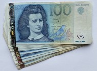 Estonia 100 krooni 2007 (20)
Various series and condition. 20 pc = 2000 EEK. Sold as is, no returns or refunds.
